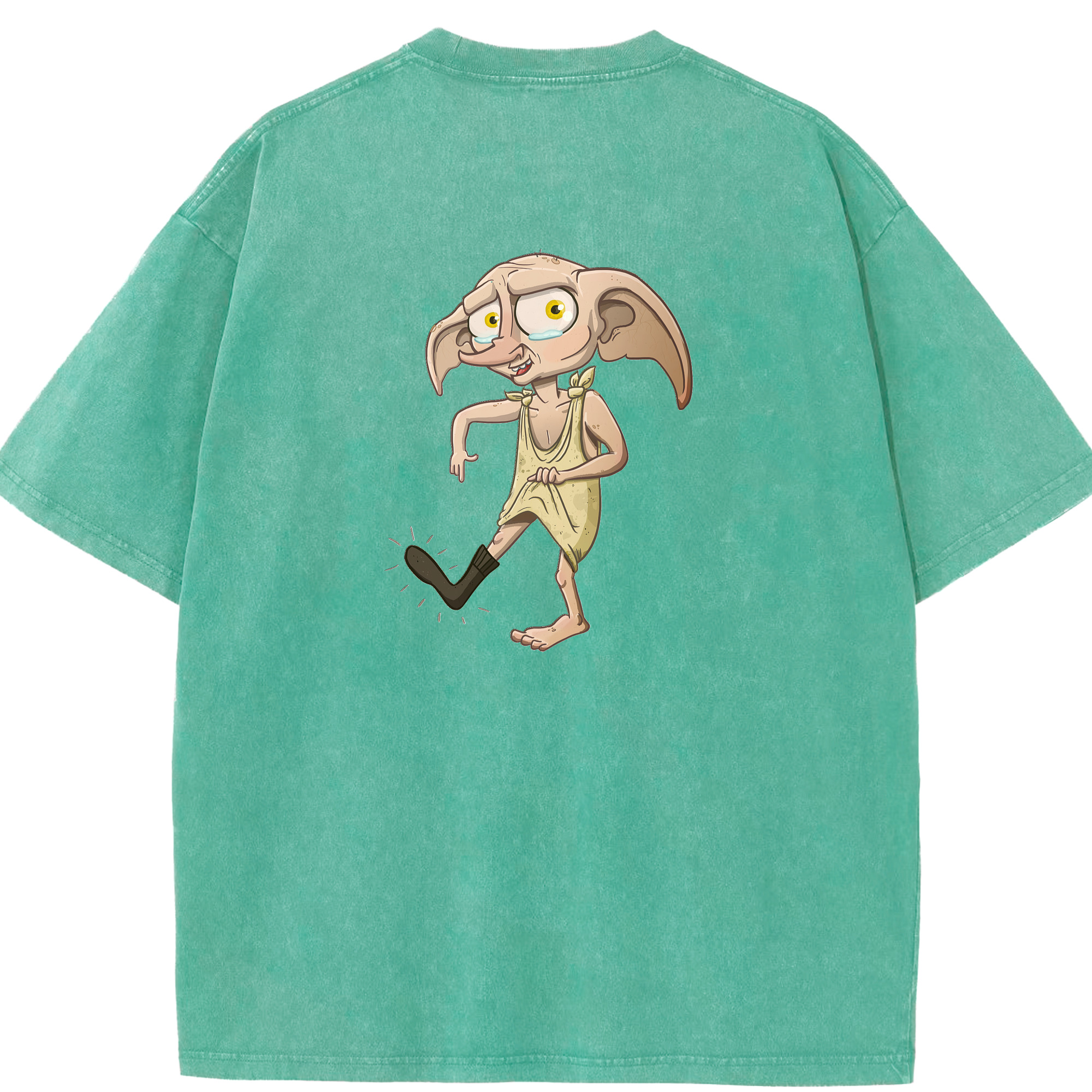 （画像用） Harry Potter ハリー・ポッターシリーズ 綿100% ヴィンテージ風 半袖Tシャツ（背面プリント）